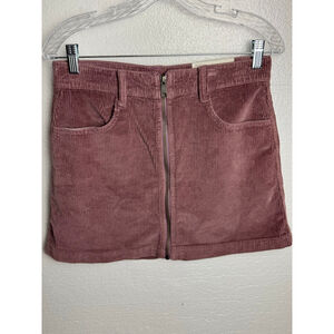 NWT American Eagle Mauve Corduroy Super Hi-Rise A-Line Mini Skirt Size 6